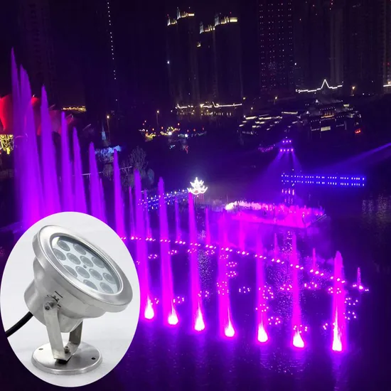 LED噴水水中ライトステンレス製噴水、プール照明