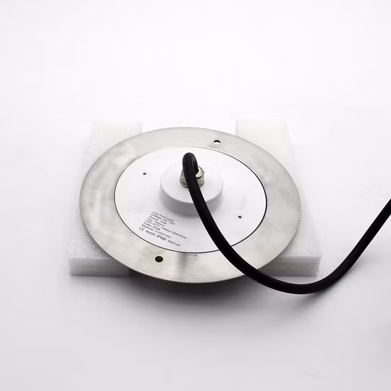 8 ミリメートル厚さ 280 ミリメートル 18 ワット DC12V RGB LED スイミングプール水中ライト